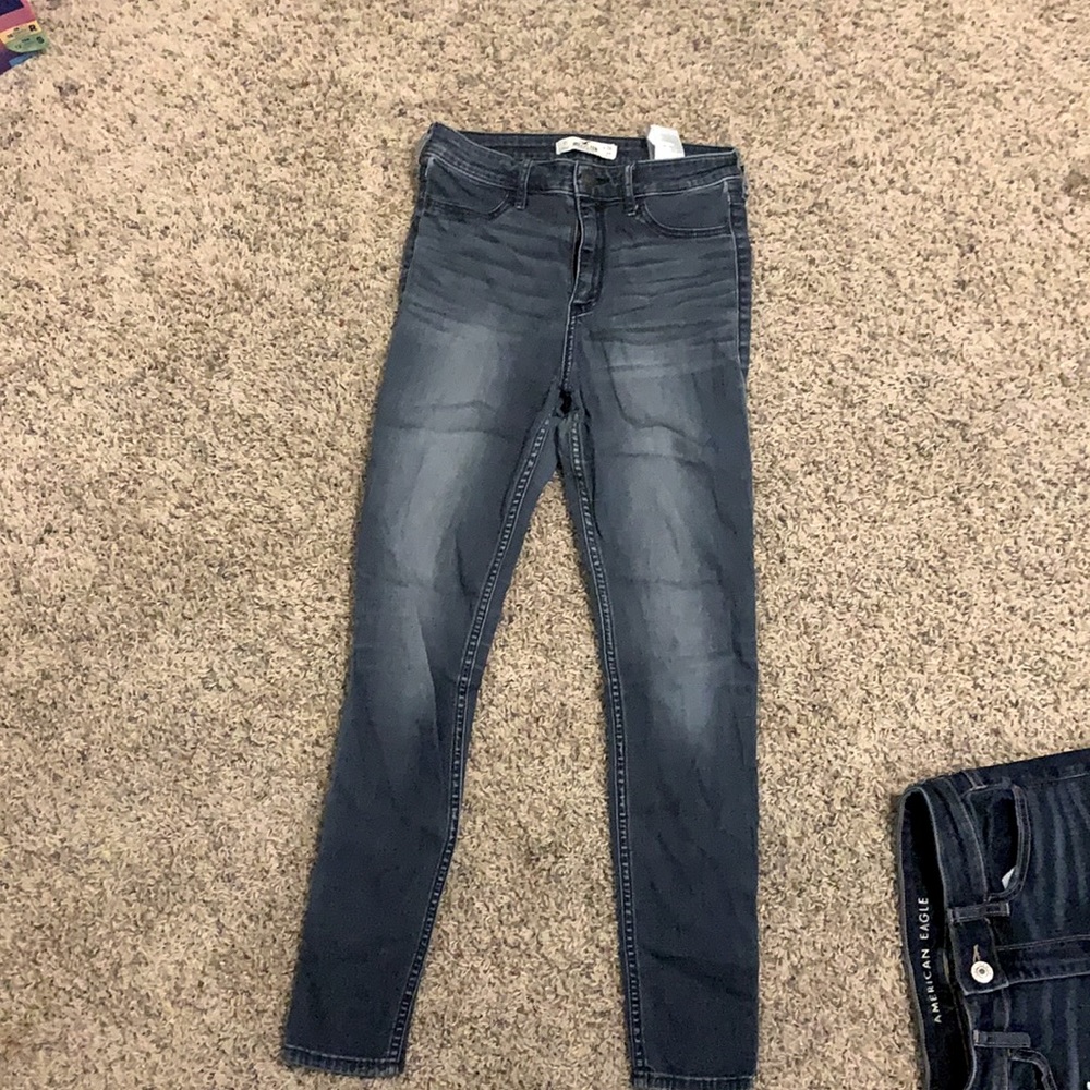 Grayish blue Holister jeans size 3s
